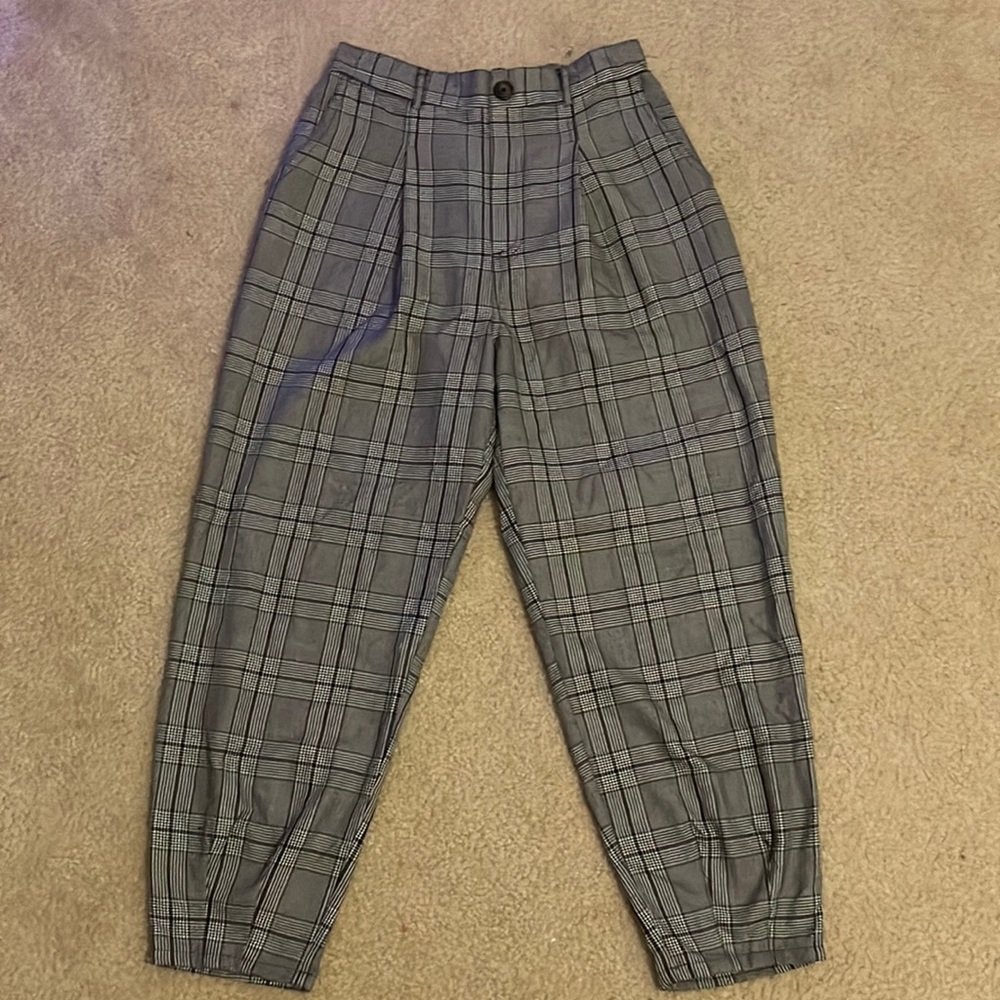 Casual wear plaid pants